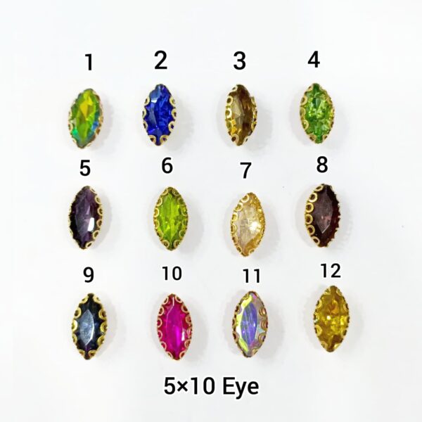 EYE STONES 5*10mm (12 PCS PACK)
